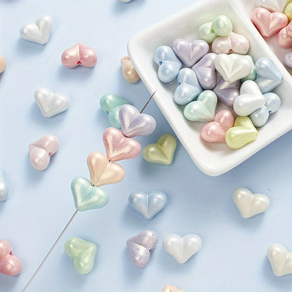 Macaron Heart Acrylic Beads