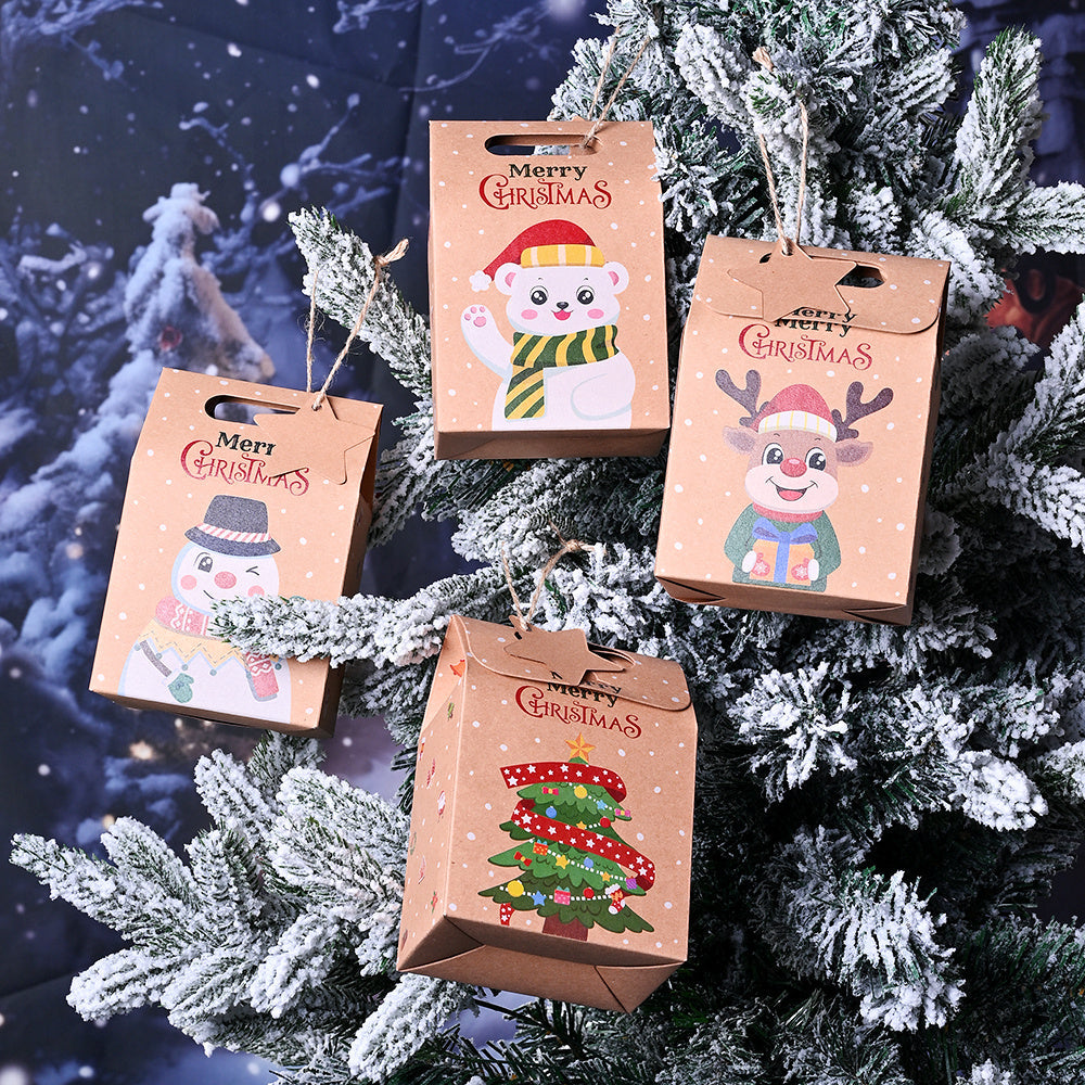 Christmas Kraft Paper Gift Boxes