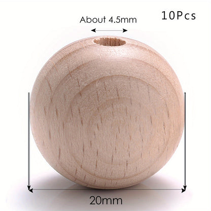 Round Wooden Beads