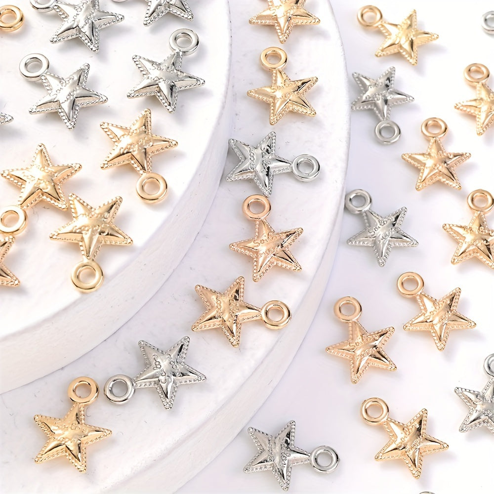 20PCS 12×15mm Antique Star CCB Pendant Beads
