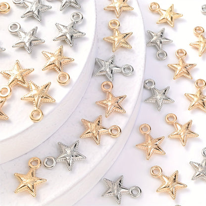 20PCS 12×15mm Antique Star CCB Pendant Beads