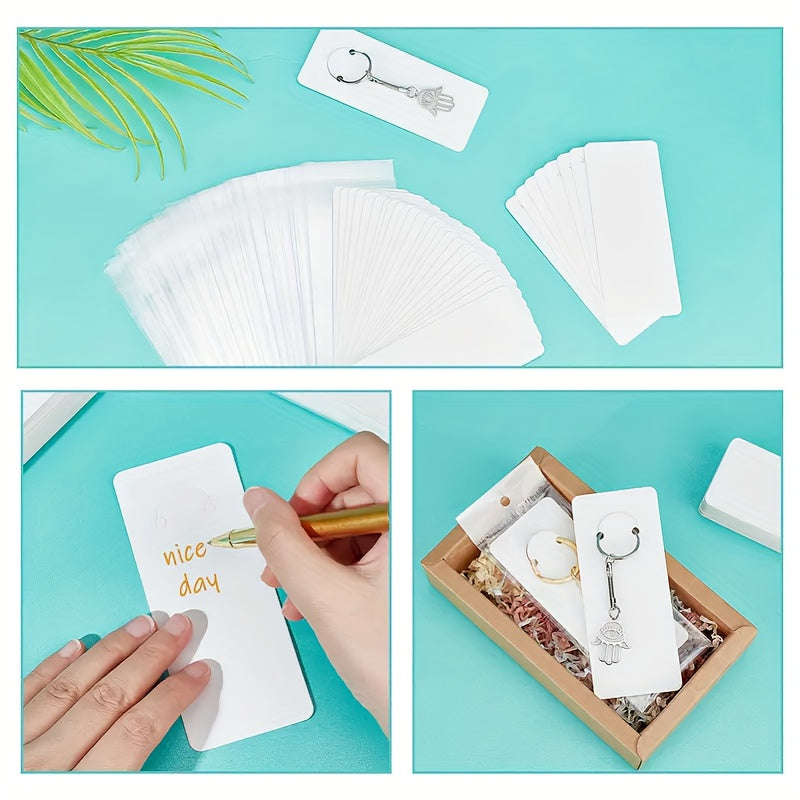 50x Keychain Display Cards + 50x OPP Bags