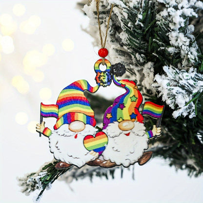 Wooden Merry Christmas Decorative Pendant