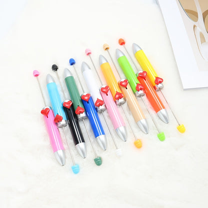 155x14 mm Creative Plastic Beaded Ballpoint Pen