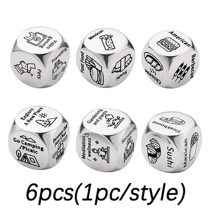 Stainless Steel Decision Dice Set