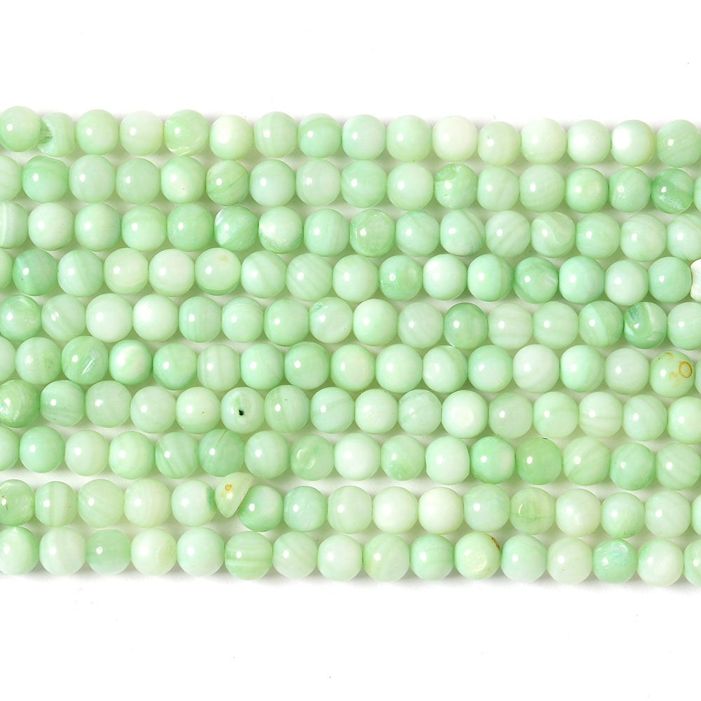 1 Strand 4mm Round Stone Spacer Beads
