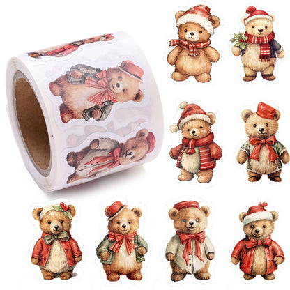 Christmas Pattern Roll Stickers