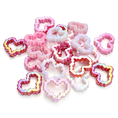 Valentine’s Day Hollow Heart Beads