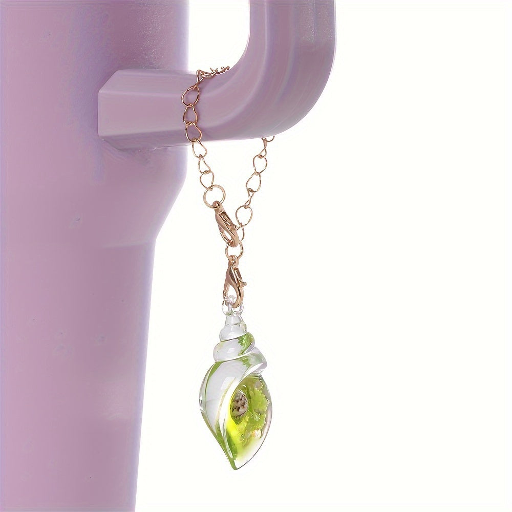 1PC Luminous Resin Conch Pendant
