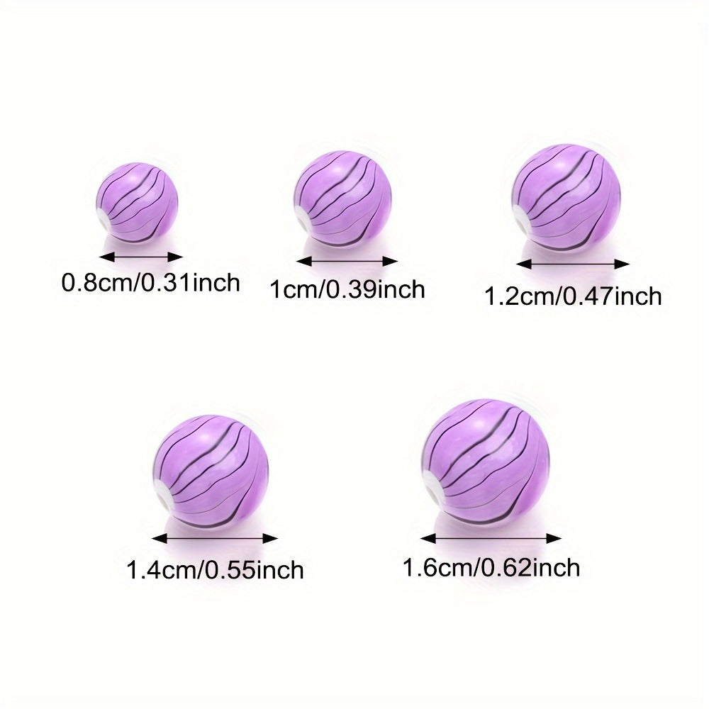 8–16mm Multicolor Round Acrylic Bead Set