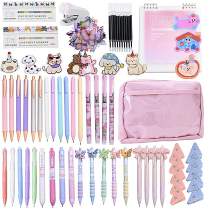 130PCS Writing & Stationery Gift Set with Pen Case