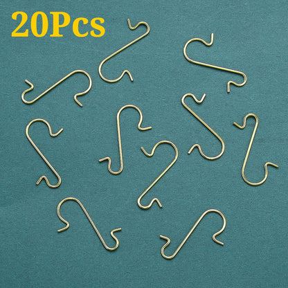 20PCS 30mm Christmas Ornament Hanging Hooks