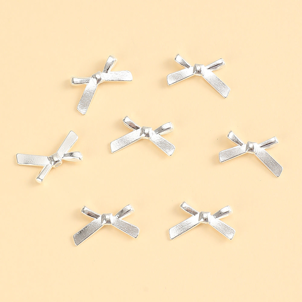 Gold & Silver Bow Alloy Beads