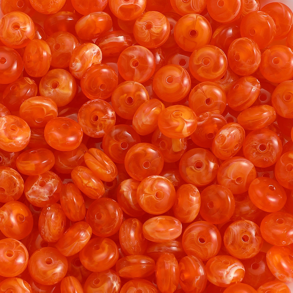 100-Piece 5x10 mm Acrylic Flat Spacer Beads