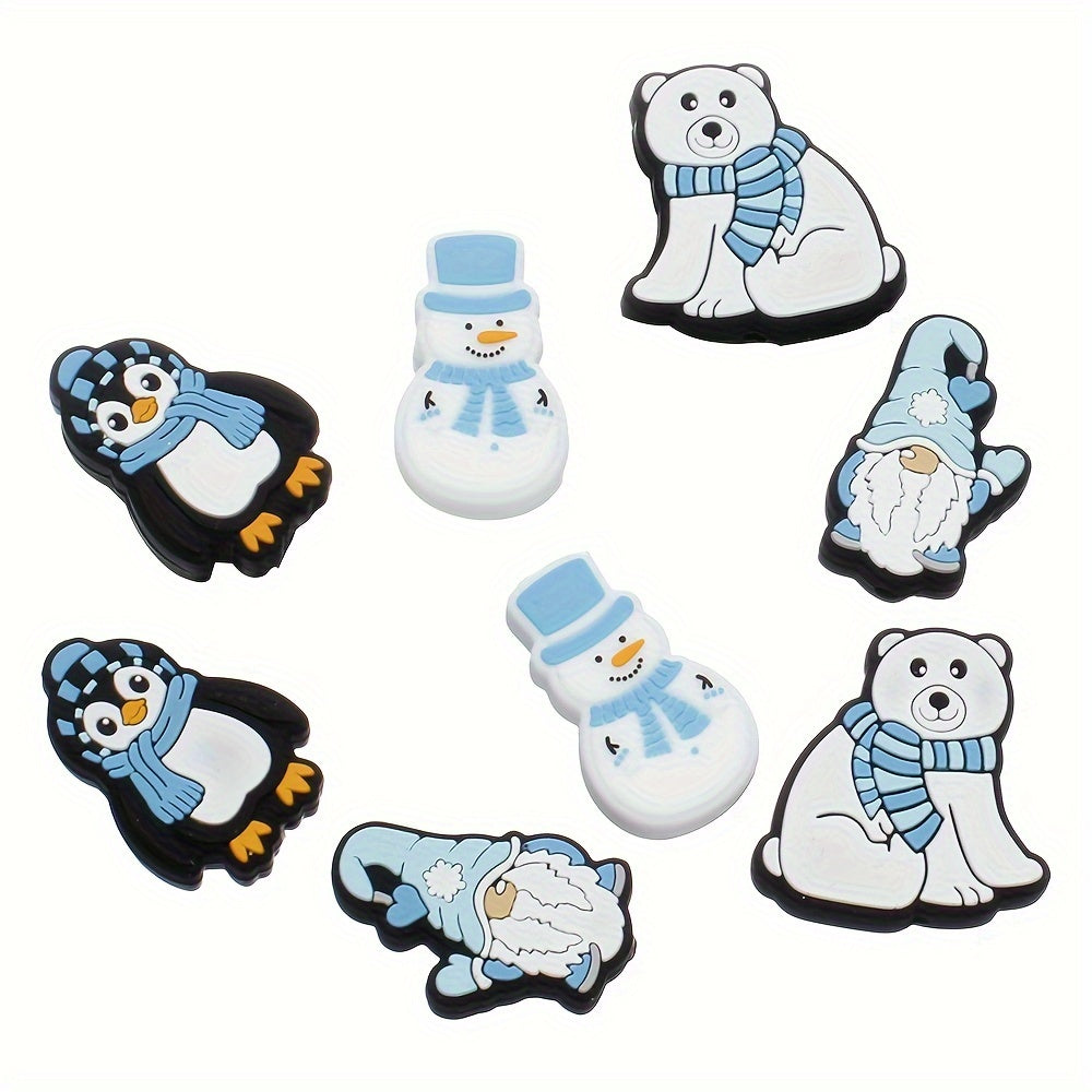 Winter Animal Silicone Bead Set