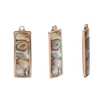8PCS Colorful Abalone Shell Pendant Set