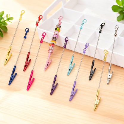 Beaded Card Holder Clips