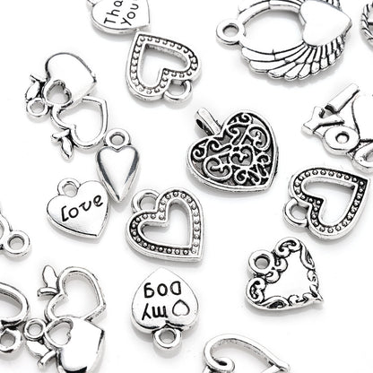 Vintage Metal Heart Pendants