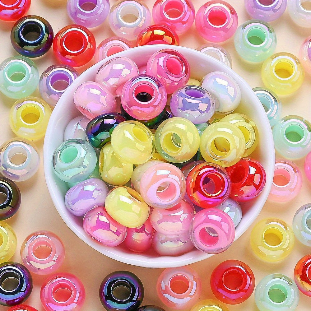 Cut Sugar Heart Acrylic Beads