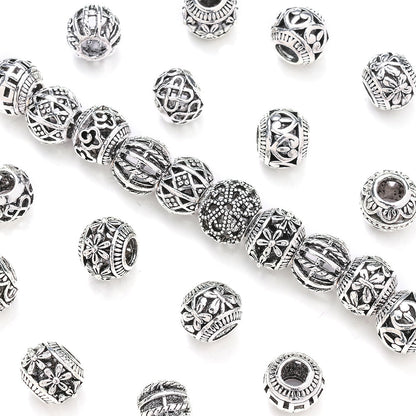 Vintage Hollow Heart Flower Beads