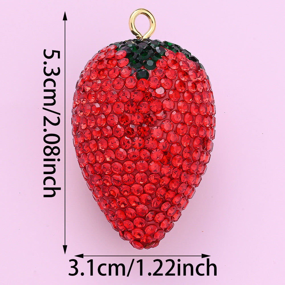 Strawberry Soft Clay Pendant