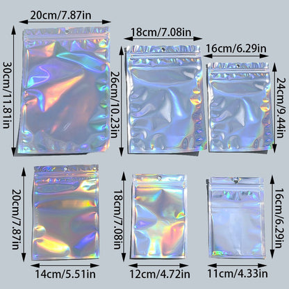 Holographic Resealable Packaging Bags