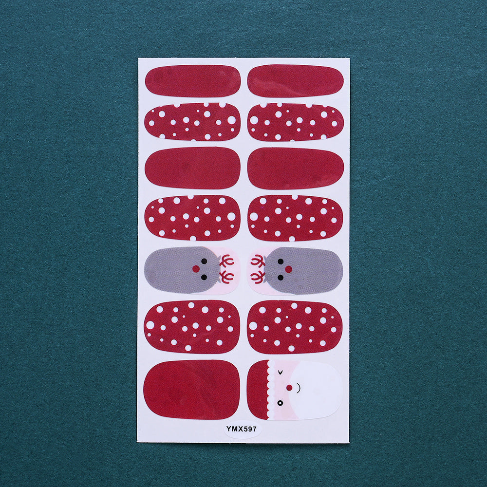 1 Sheet Christmas Nail Wrap Stickers