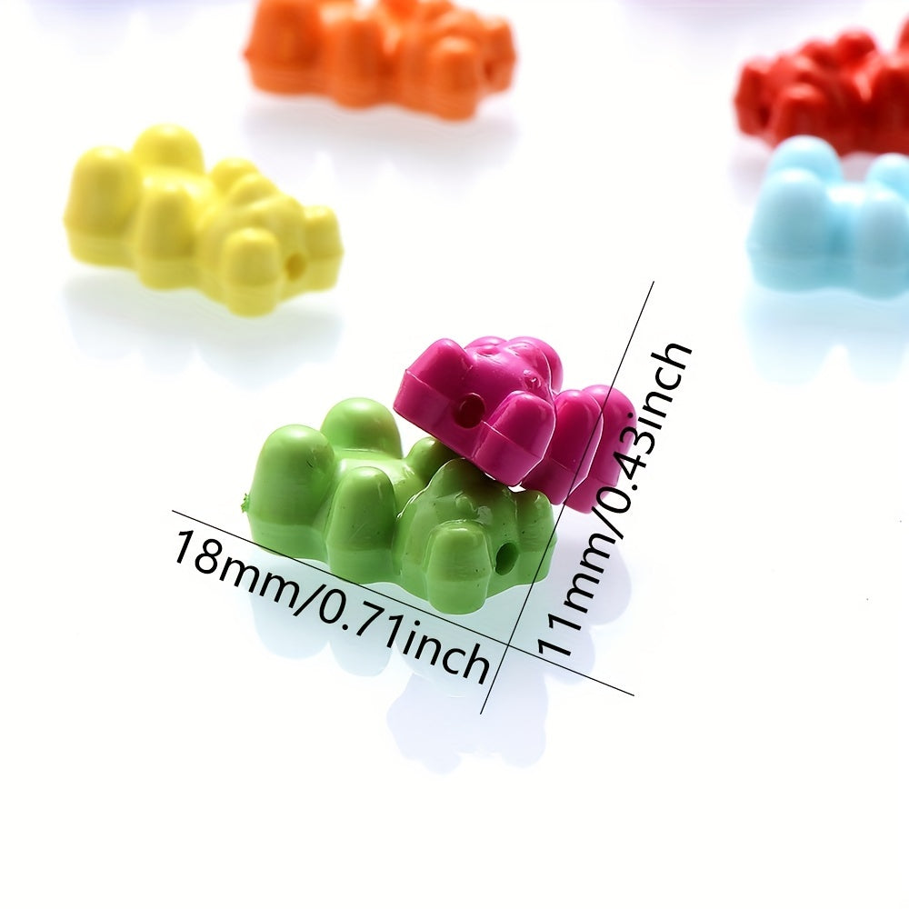 Candy Color Acrylic Gummy Bear Beads