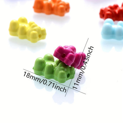 Candy Color Acrylic Gummy Bear Beads