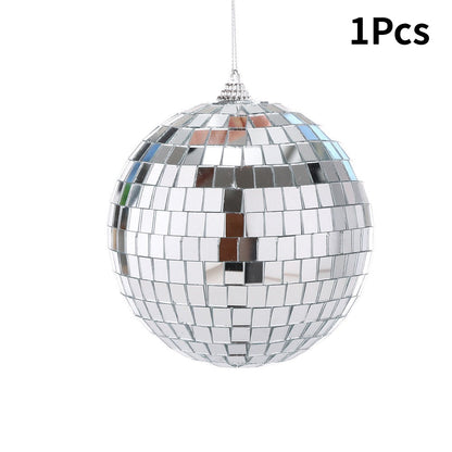 Silver Laser Mirror Ball Decorations