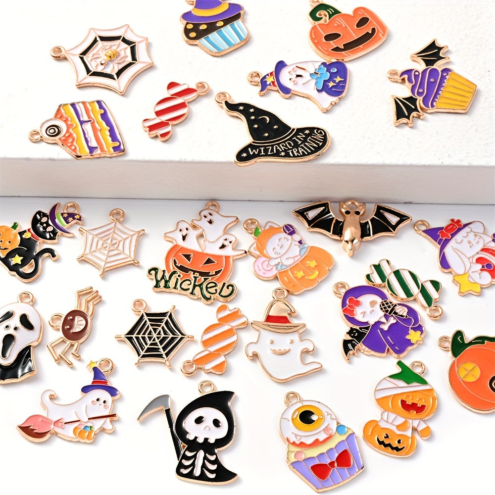 Halloween Alloy Enamel Pendants