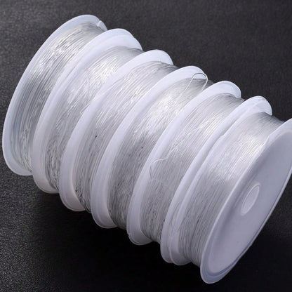 2PCS Transparent Crystal Elastic Beading Cord Set