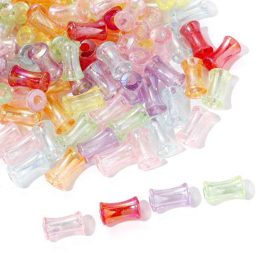 200PCS Mini Bamboo Joint Acrylic Imitation Pearl Spacer Beads