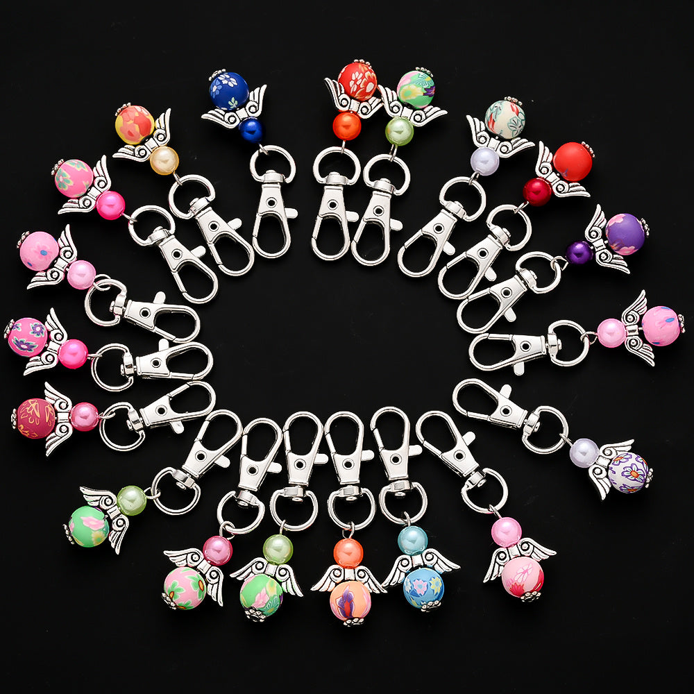 24PCS Random Mix Angel Mini Keychain Set