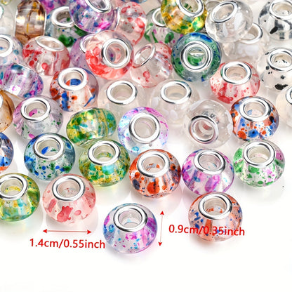 Ink Dot Acrylic Beads