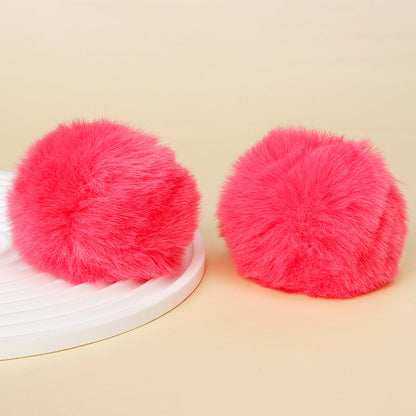 Fashion Multicolored Faux Rabbit Fur Plush Balls