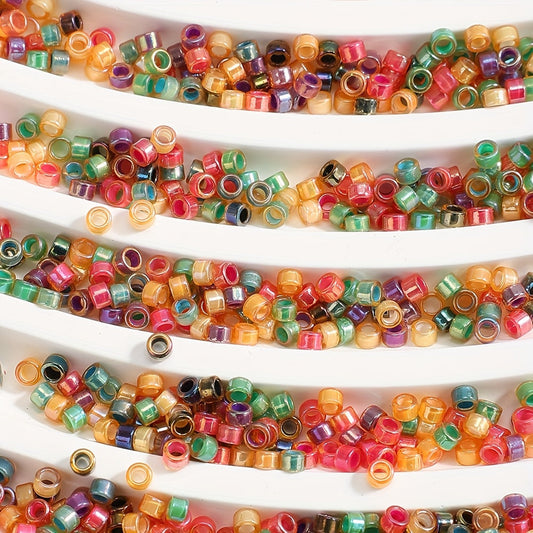 Vintage Rainbow Glass Seed Beads