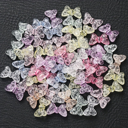 20PCS 14×22mm Acrylic Bow Beads