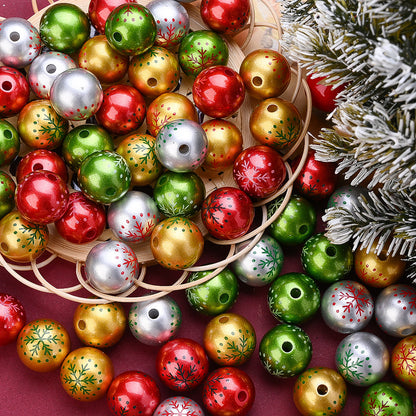 Christmas Snowflake Acrylic Beads