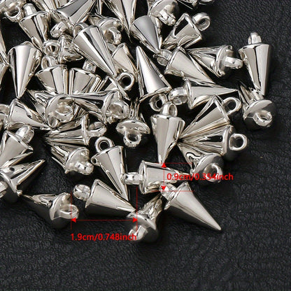 Gold & Silver CCB Plastic Pendants