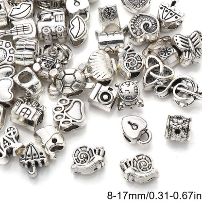 Mixed Alloy Large Hole Beads