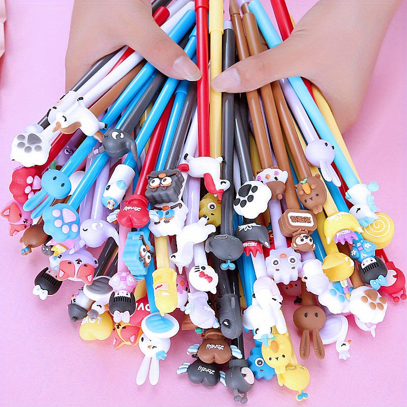 20-Piece Assorted Animal Silicone Gel Ink Pens