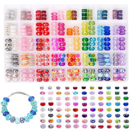Resin Big Hole Beads Set