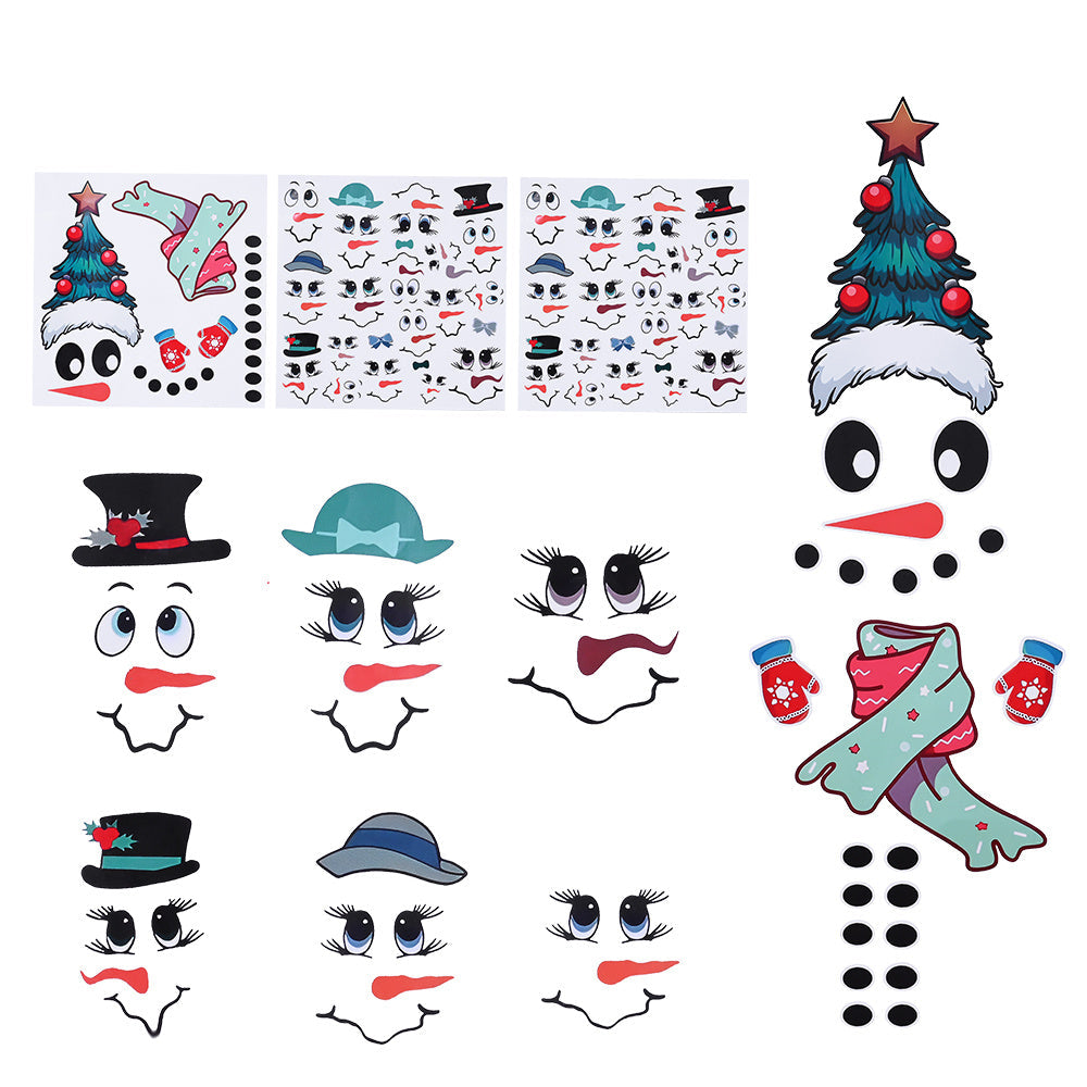 Snowman Emoji PVC Stickers