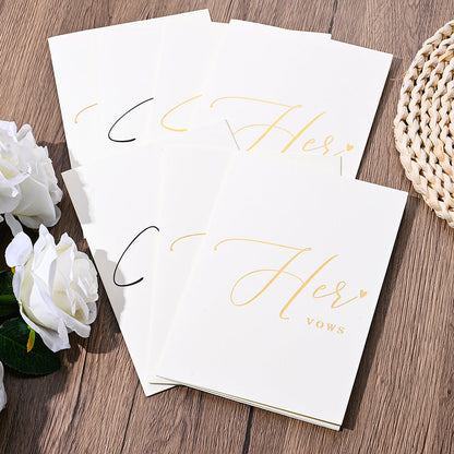 Personalized Wedding Vow Books Set