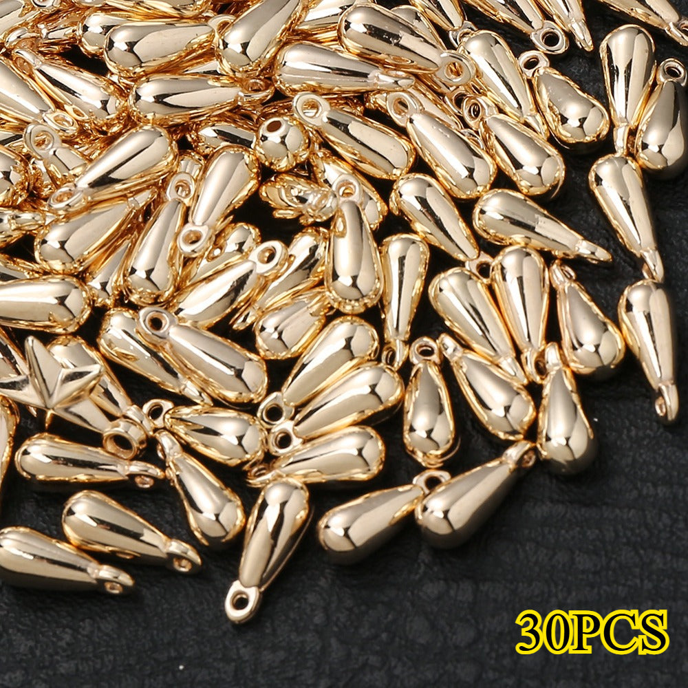Gold & Silver CCB Plastic Pendants