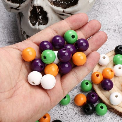 Halloween Wooden Large Hole Beads