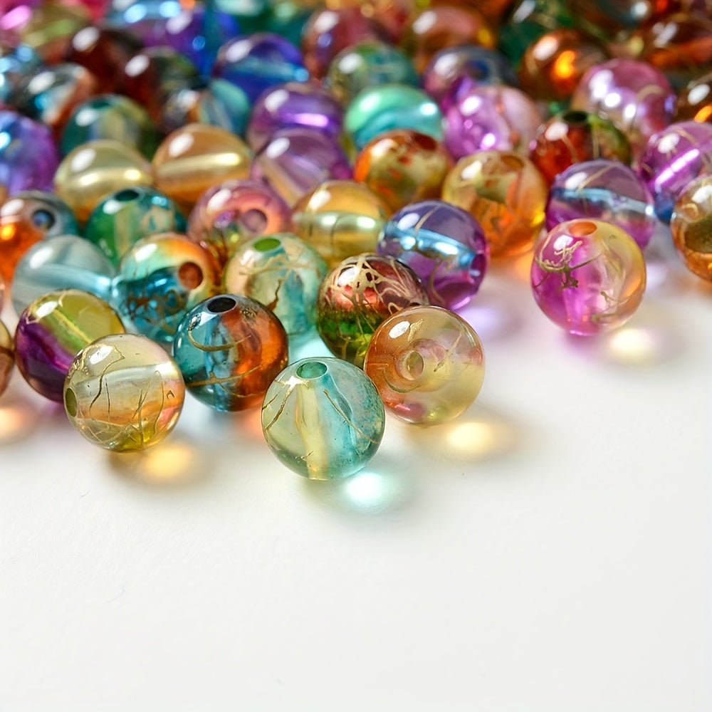 Rainbow Gradient Acrylic Beads