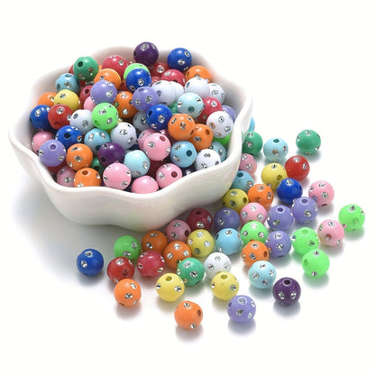 Mixed Acrylic Round Beads