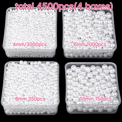 4500pcs Imitation Pearl Beads Set